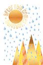 GRAFIKKUNST After rain comes sunshine von Melanie Viola Miniaturansicht