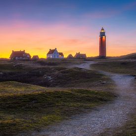 Texelse vuurtoren. van Justin Sinner Photography ( Fotograaf op Texel)