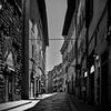Stilte in een verlaten straat Florence van Exclusive Photos by Erwin Floor