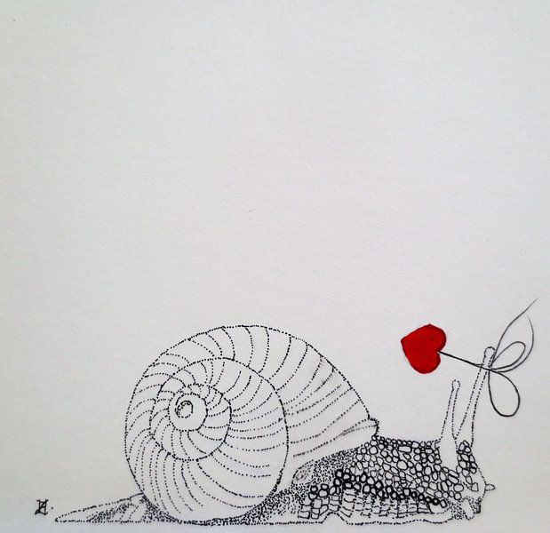 HeartFlow Snail par Helma van der Zwan