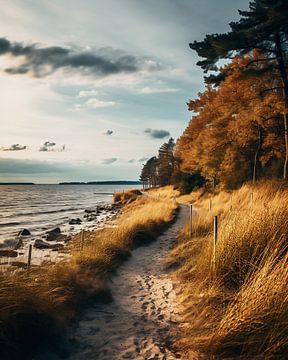 Prachtige Baltische Zee van fernlichtsicht