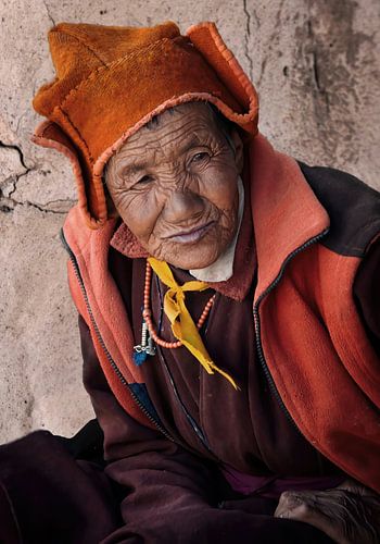 Buddhistische Nonne in Ladakh