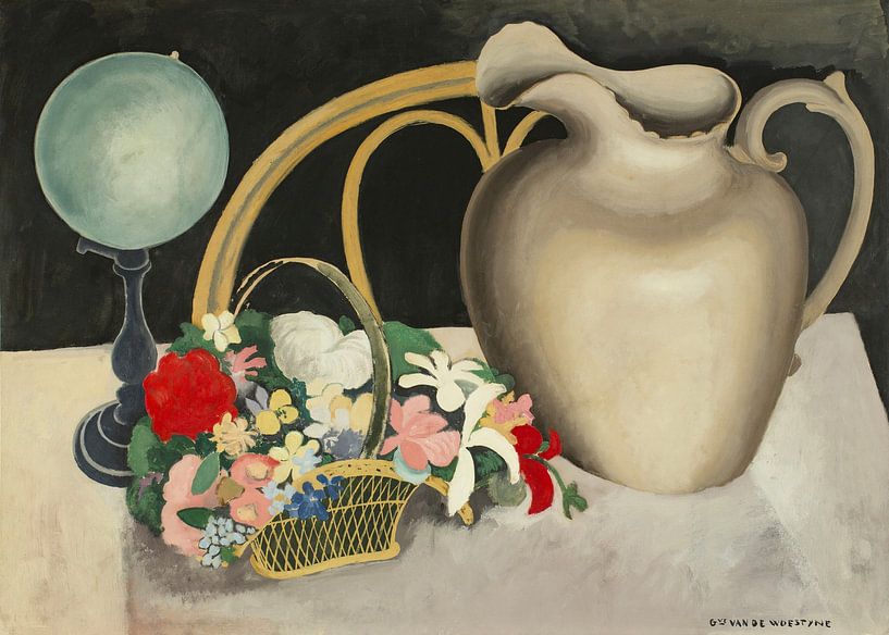 Still life with Cineraria, Gustave Van de Woestyne by Masterful Masters