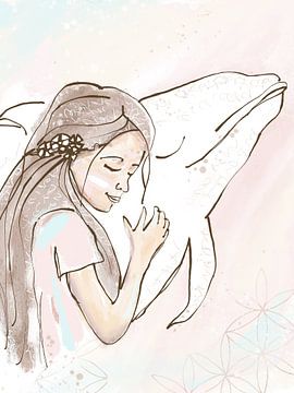 Meisje en de Dolfijn van YADE