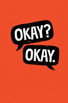 D'accord ? D'accord. Art mural typographique