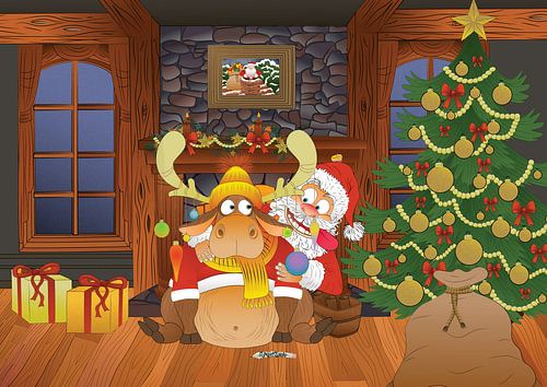 Le Père Noël &, le renne