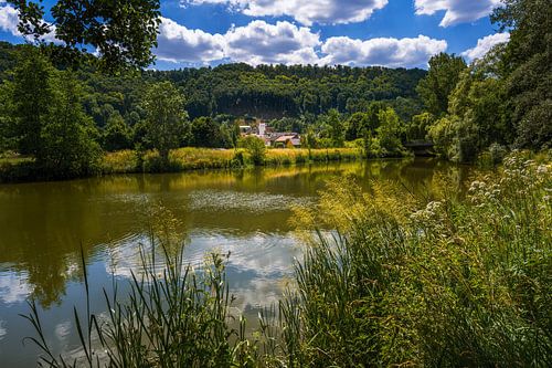 Idyllisch meer in de Altmühl-vallei