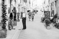Tuscan scene: young meets old
