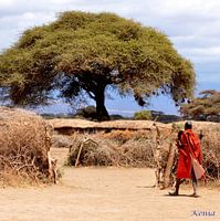 Masai dorp in Kenia
