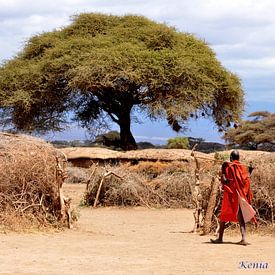 Masai dorp in Kenia von Véronique Termoshuizen