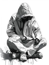 Infirmière urbaine portant des vêtements de ville