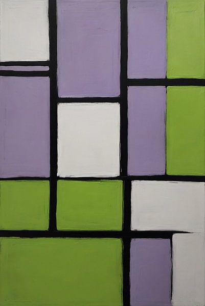 Minimalisme vert et violet par Art & Soul Creations