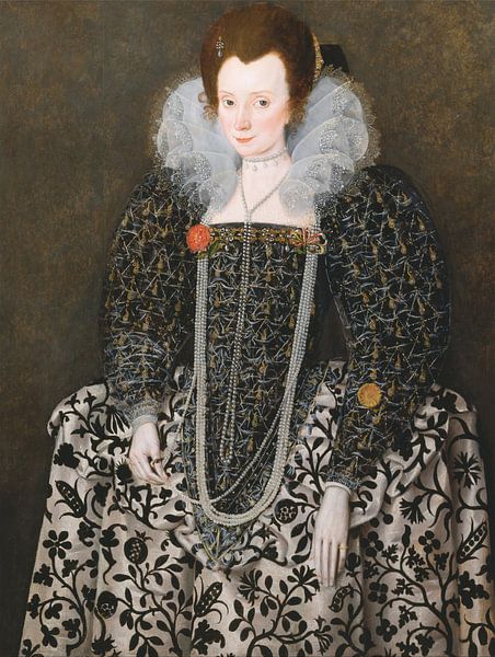 Portrait de Mary Clopton, Robert Peake l'Ancien par Des maîtres magistraux