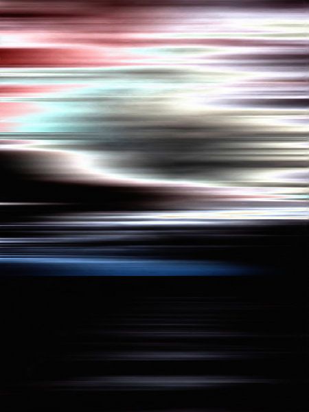 Abstract zonsondergang over zee van Maurice Dawson