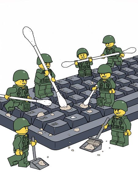 Mission de nettoyage du soldat de plomb par Ridho Gustiawan