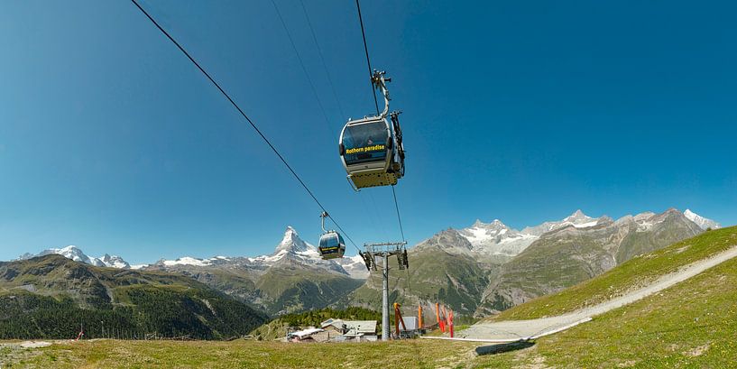 Téléphérique Sunnegga - Rothorn, Cervin, Zermatt, Valais, Suisse par Rene van der Meer