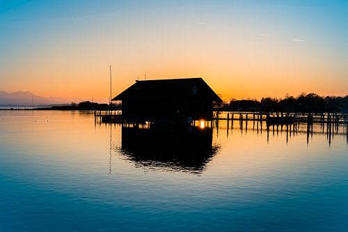 Wasserwachtschuppen am Chiemsee