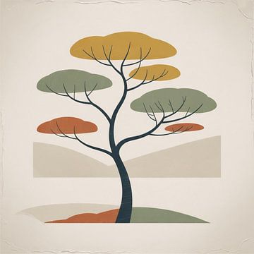 Minimalist Retro Tree