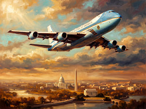Air Force One über Washington