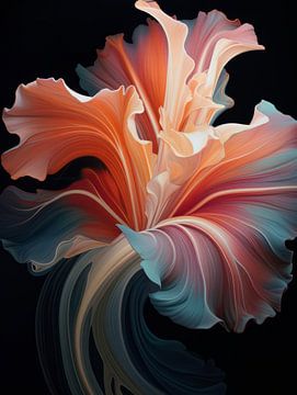 Abstract colourful modern flowers by Thea