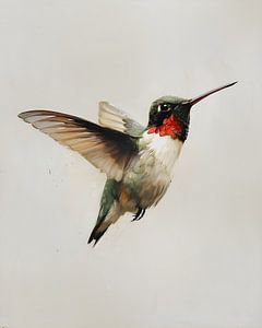 Flying hummingbird by But First Framing