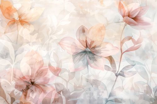 Blumen in Pastellfarben