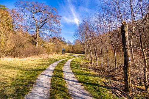 Voorjaarswandeling door het unieke Werradal bij Vacha - Thüringen - Duitsland