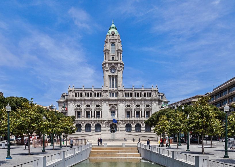 Porto - traditional historic town hall by insideportugal