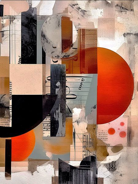 BAUHAUS COLLAGE ABSTRACT 05 von AHAI depARTment