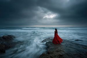 la femme et la mer