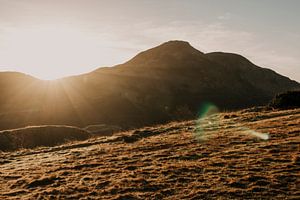 Arthurs Seat Edinburgh bei Sonnenaufgang