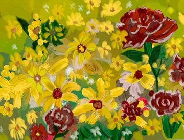 Gelbe Blumen von Almanzart almanza