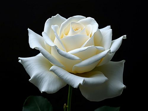Une belle rose blanche