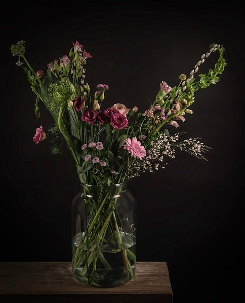 Stilleben Blumenstrauß aus Feldblumen von Marjolein van Middelkoop