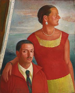 Ángel Zárraga - Zelfportret met Jeannette (1926) van Peter Balan