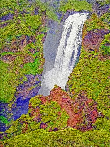 IJsland: Skógafoss waterval nummer tien