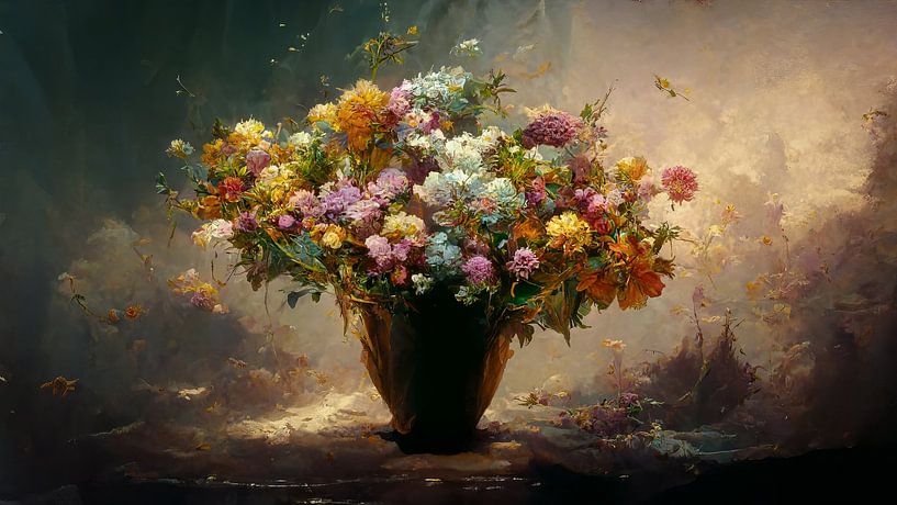Ocean of Flowers van Sven van der Wal