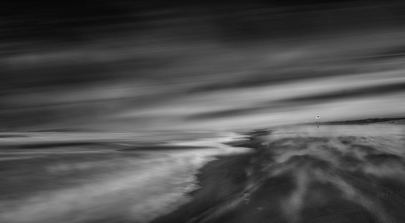 Sandblast on the beach by Martin van Lochem