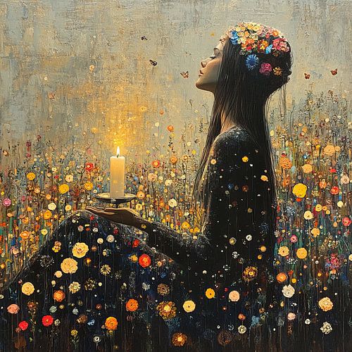 Flower head by Eye catching paintings