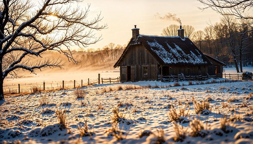 Winter Silence in the Countryside by Retrotimes