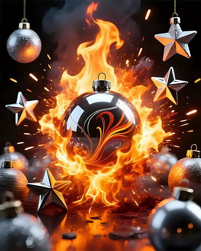 Versplinterende dans van lichten