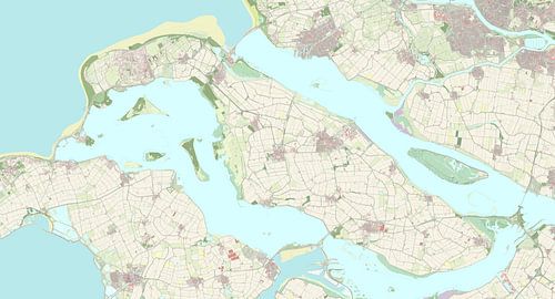 Carte de Goeree-Overflakkee