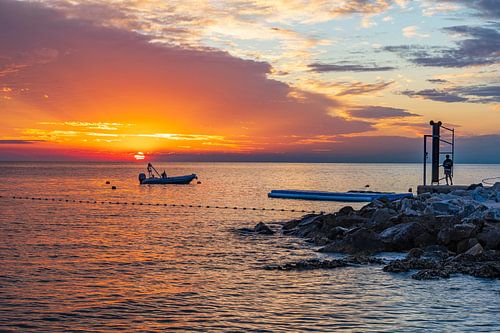 Den Sonnenuntergang beobachten