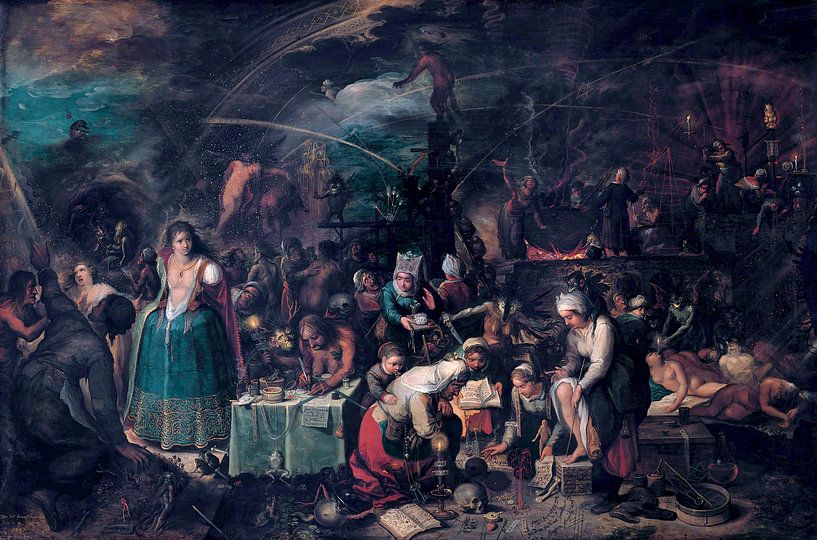 Le sabbat de la sorcière, Frans Francken II par Des maîtres magistraux