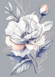 Wildflower Evergreen flowers 23 Rose by JBJart Justyna Jaszke