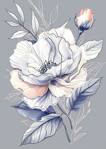 Wilde bloemen Wintergroene bloemen 23 Roos