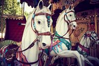 Carousel with horses