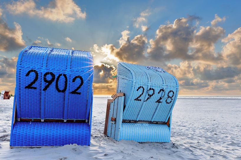 Strandkörbe auf Juist von Dirk Rüter