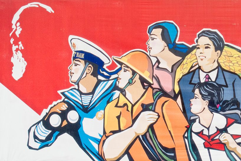 Ho Chi Minh poster van Jaap Baarends