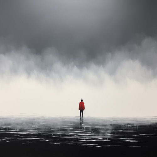 Aankomende sneeuwstorm minimalisme